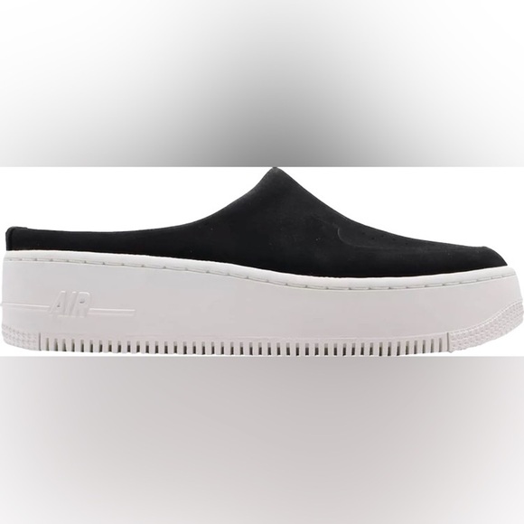 NWT Nike Air Force 1 Lover XX Black Suede Leather Slip On Mule Platform Sneakers - Picture 16 of 16